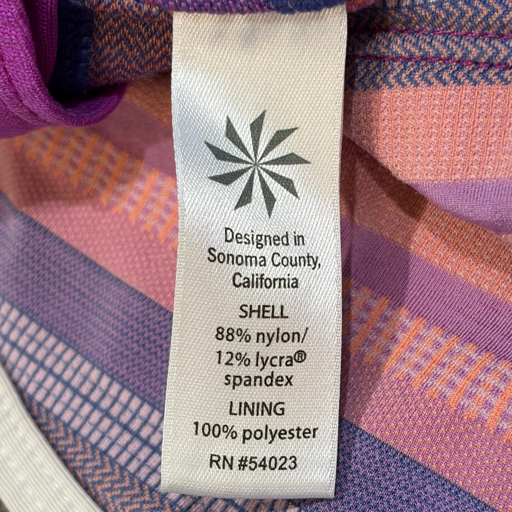 Athleta Pink Purple Striped Swim Drawstring Board Short Shorts Women Size XL - Picture 11 of 16